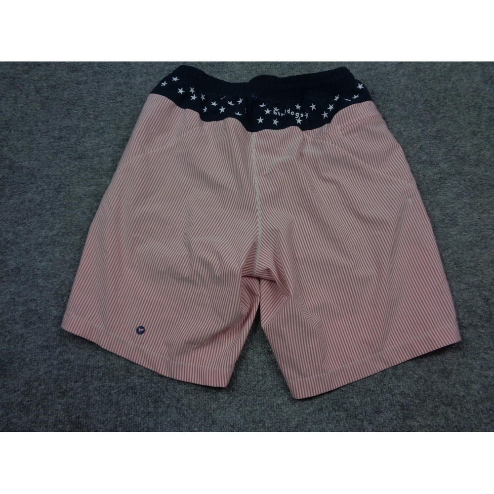 BirdDogs Shorts Mens Medium Classic Red Stripe Athletic Lined Stars Patriotic